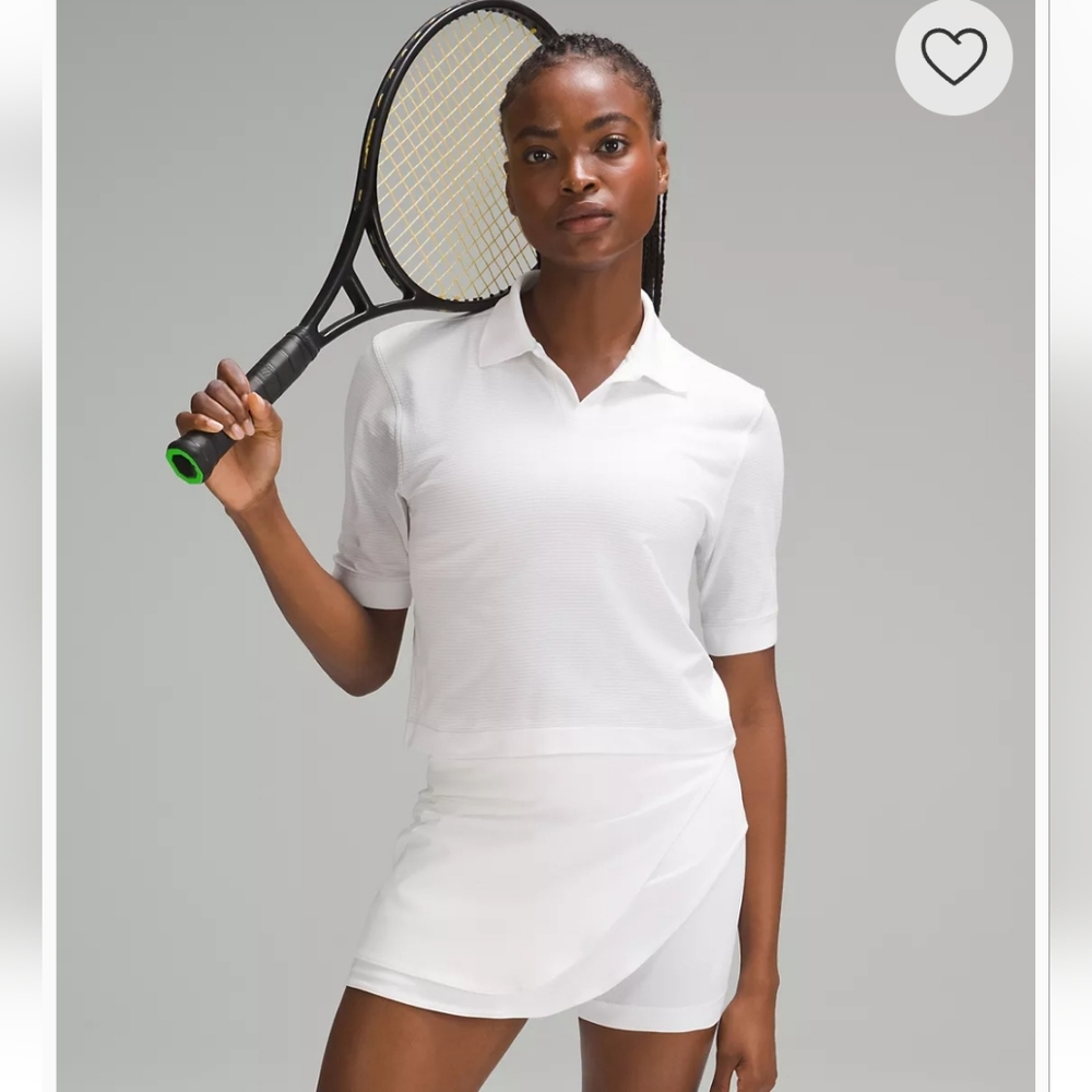 NWT lululemon Swiftly Tech Relaxed-Fit Polo Shirt, White, Size 8